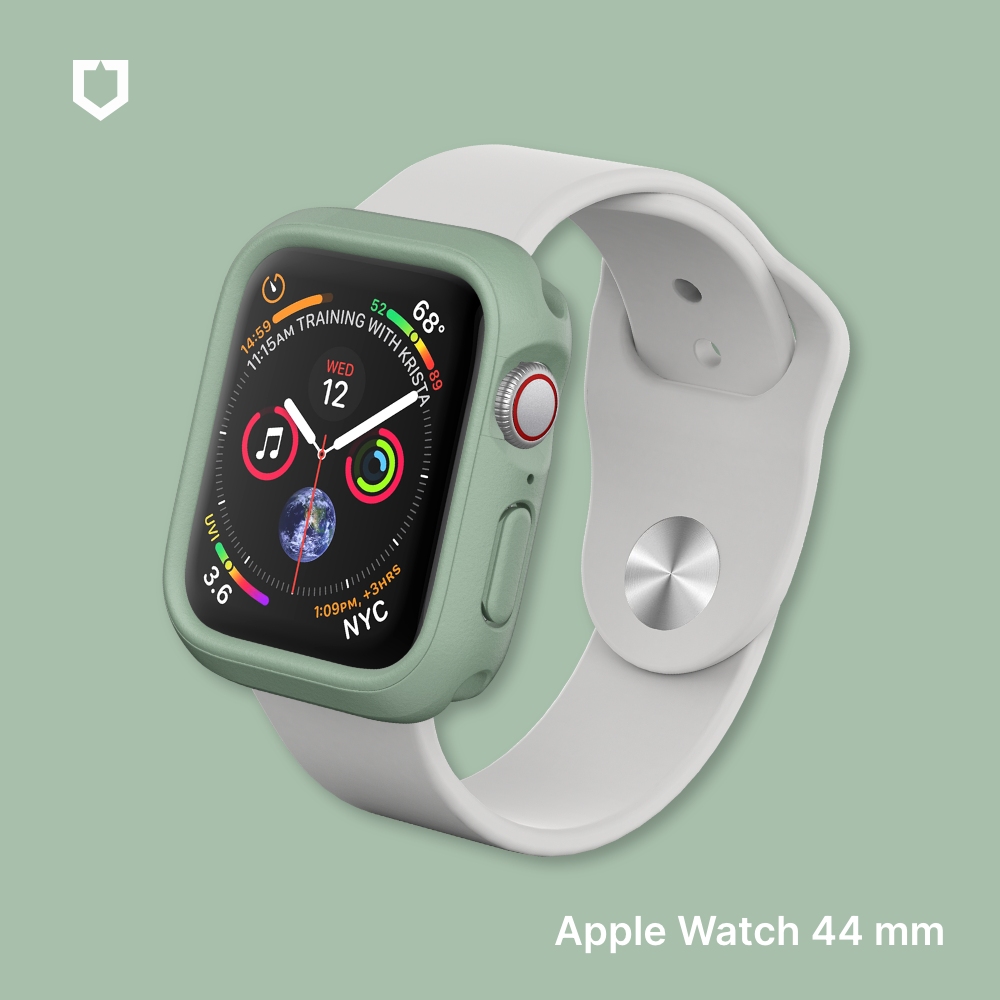 鼠尾草綠 犀牛盾Apple Watch S4/S5 44mm 防摔保護殼軍