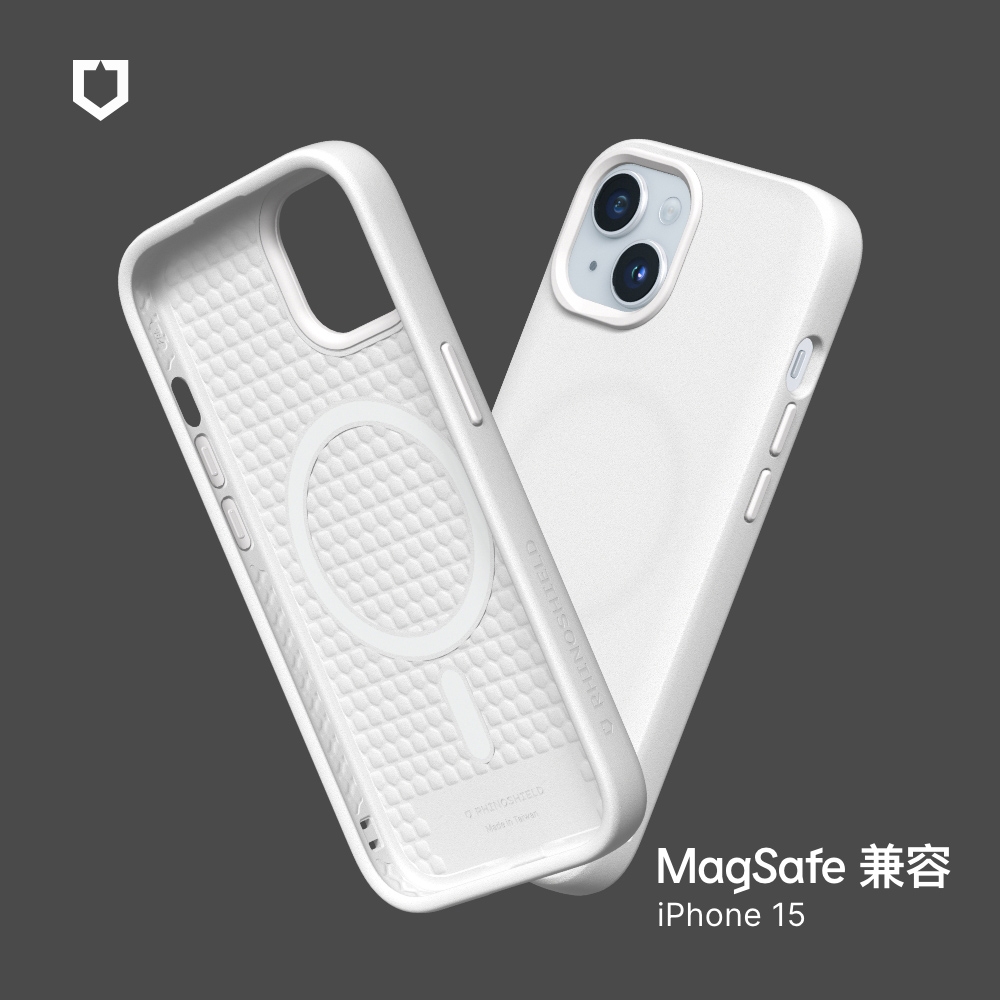 白-犀牛盾SolidSuit ((MagSafe 兼容)- i15 RS-MP1-15-W