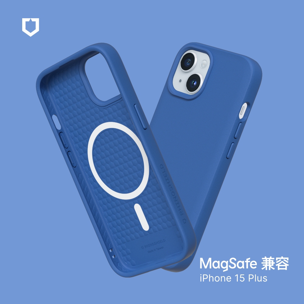 鈷藍-犀牛盾SolidSuit ((MagSafe 兼容)- i15 Plus RS-MP1-15PS-BU