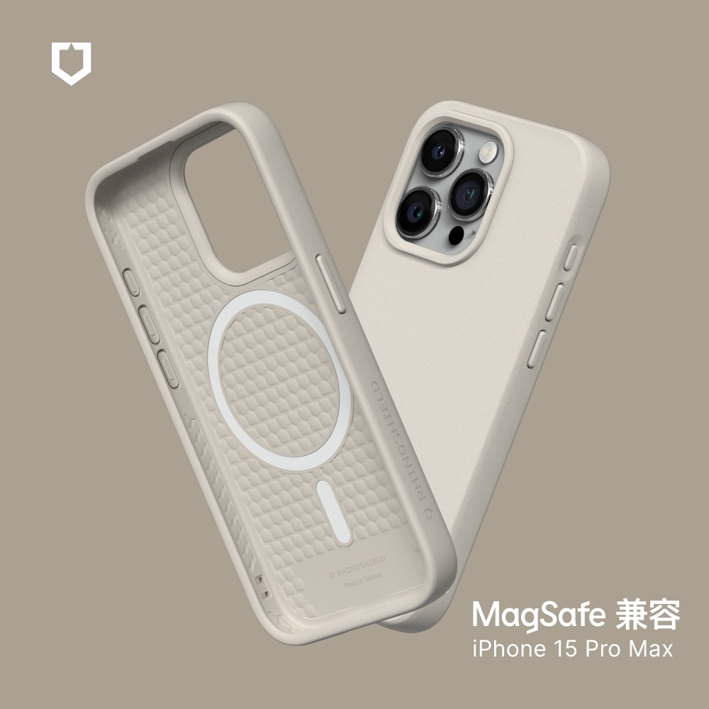 貝殼灰-犀牛盾SolidSuit ((MagSafe 兼容)- i15ProM RS-MP1-15PM-OGR