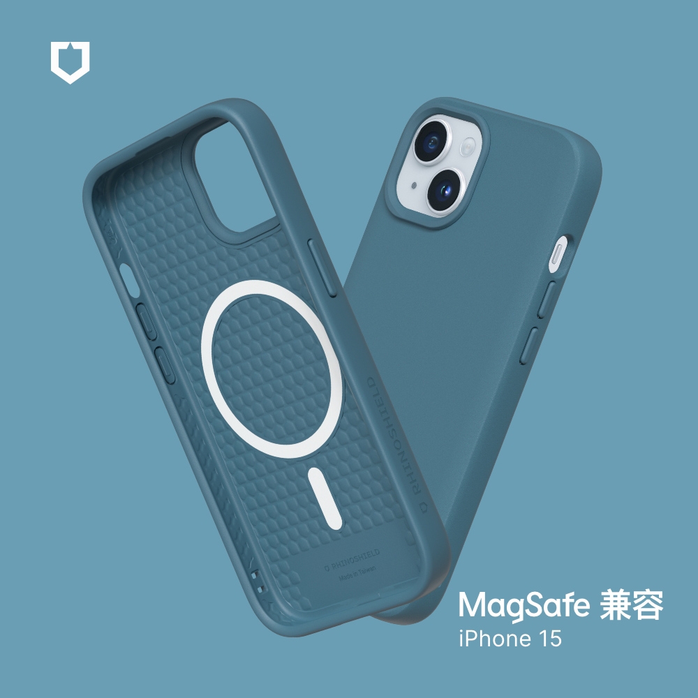 深海藍-犀牛盾SolidSuit ((MagSafe 兼容)- i15 RS-MP1-15-ONB