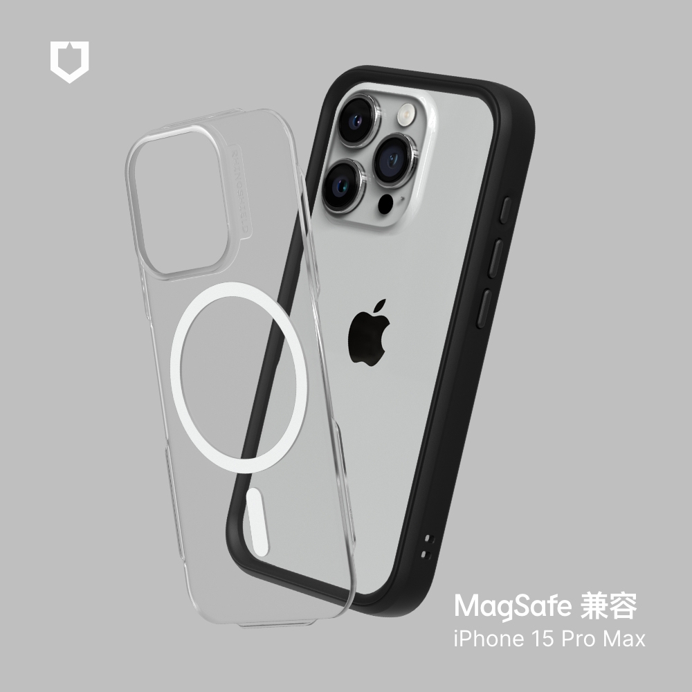 黑-犀牛盾Mod NX ((MagSafe 兼容)- i15 Max RS-MM-15PM-BK