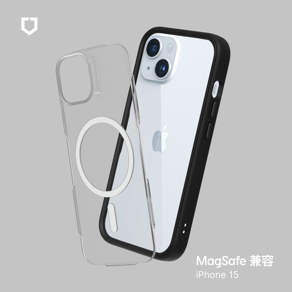 黑-犀牛盾Mod NX ((MagSafe 兼容)- i15 RS-MM-15-BK