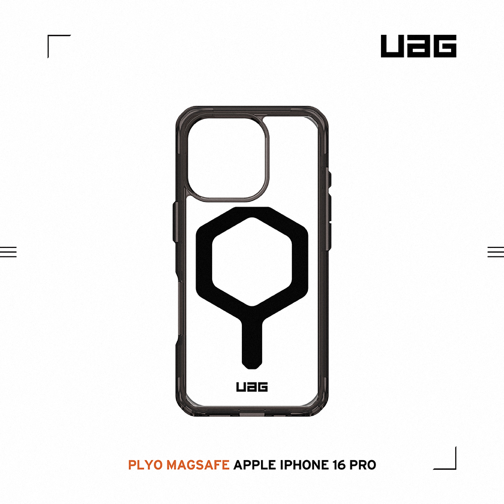 全透黑(黑圈)-UAG 磁吸全透款-iPhone 16 Pro (6.3