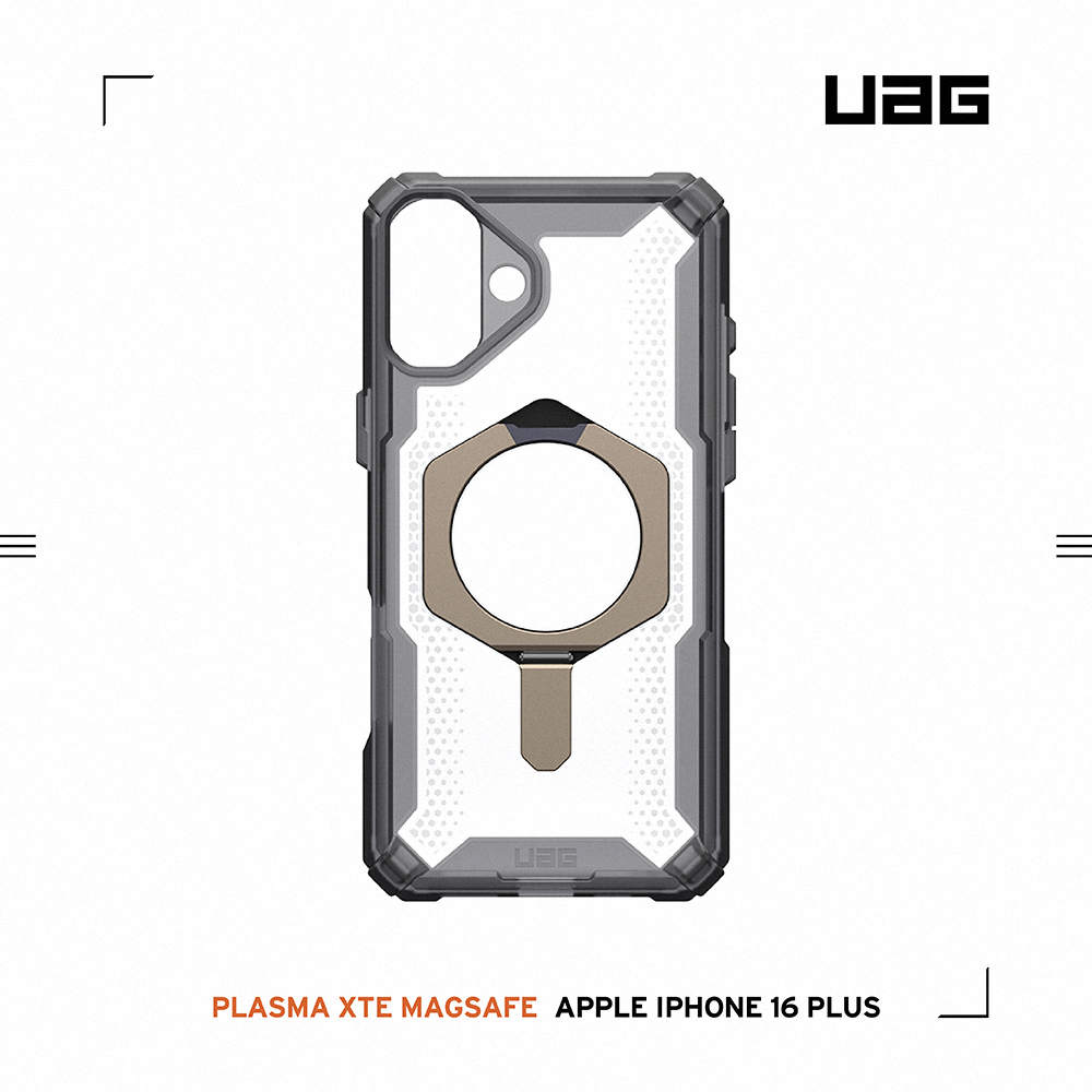 透灰(鈦灰圈)-UAG 磁吸支架款-iPhone 16 Plus (6.7