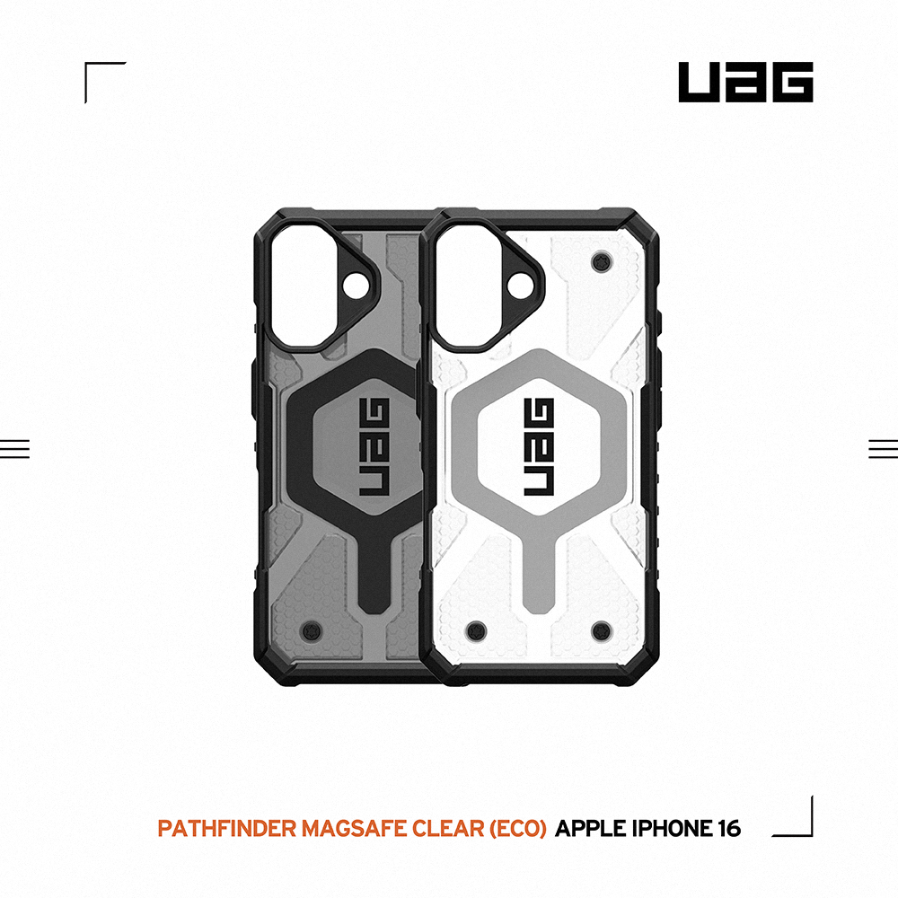 透明(灰圈)-UAG 磁吸經典款-iPhone 16 (6.1