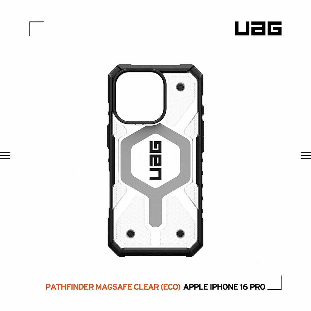 透明(灰圈)-UAG 磁吸經典款-iPhone 16 Pro (6.3