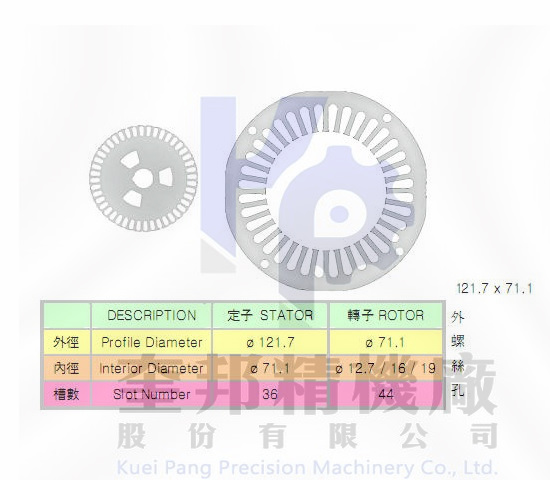 定轉子矽鋼片-121