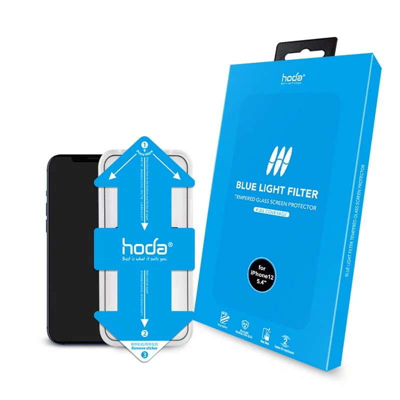 抗藍光玻璃保護貼 iPhone 12 系列 附貼膜神器| hoda®
