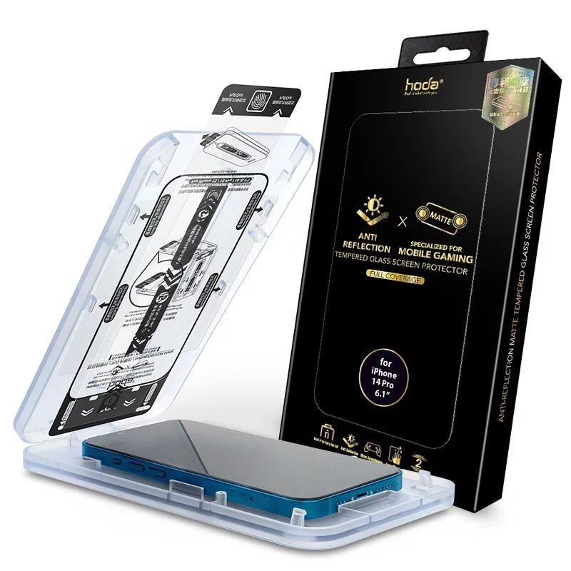 AR抗反射霧面玻璃保護貼 for iPhone 14 / 13系列 附無塵太空艙貼膜神器 | hoda®