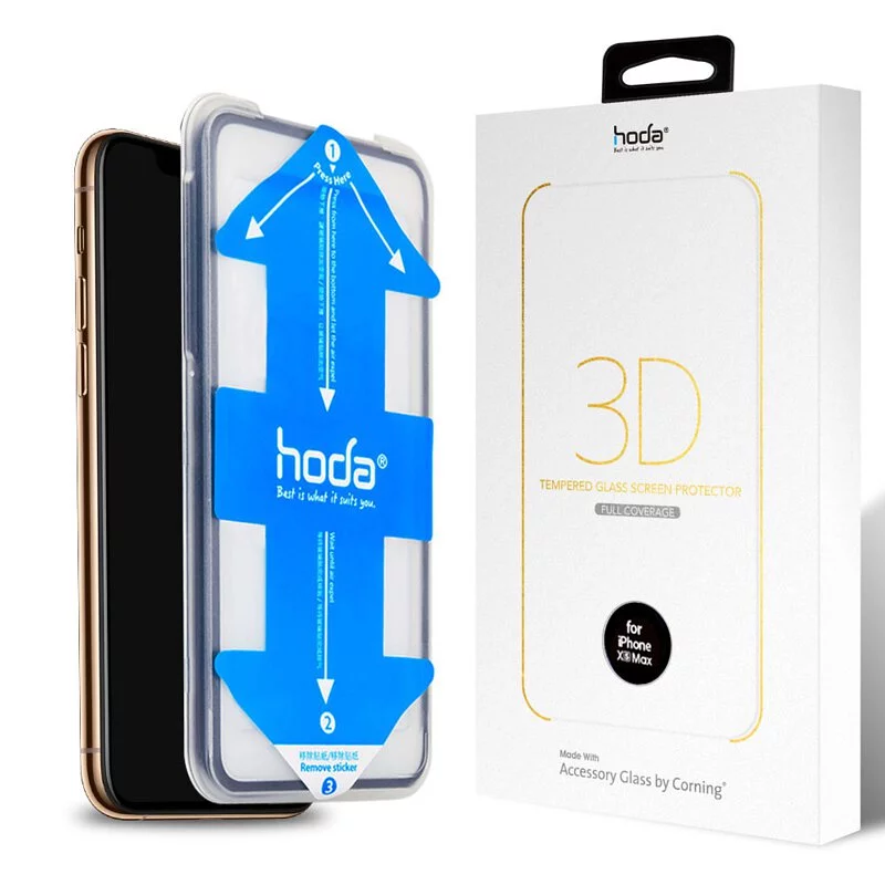 3D康寧玻璃保護貼 iPhone11 / Xs系列 附貼膜神器 | hoda®