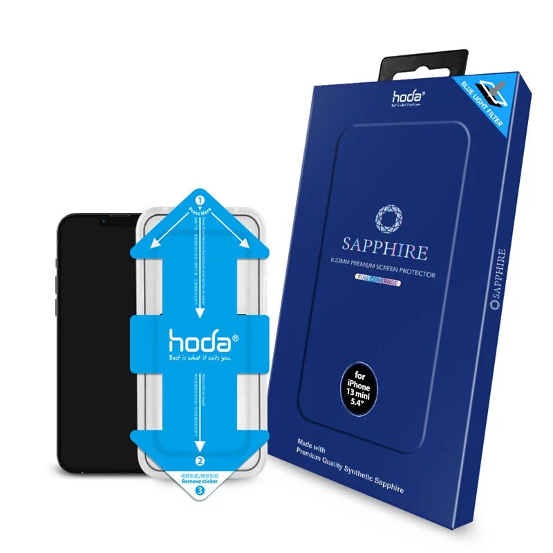 藍寶石抗藍光螢幕保護貼 for iPhone 13 系列 附貼膜神器 | hoda®