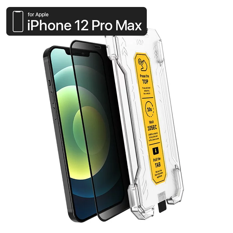 【 iPhone 12 Pro Max 螢幕保護貼】ZIFRIEND 零失敗隱視貼