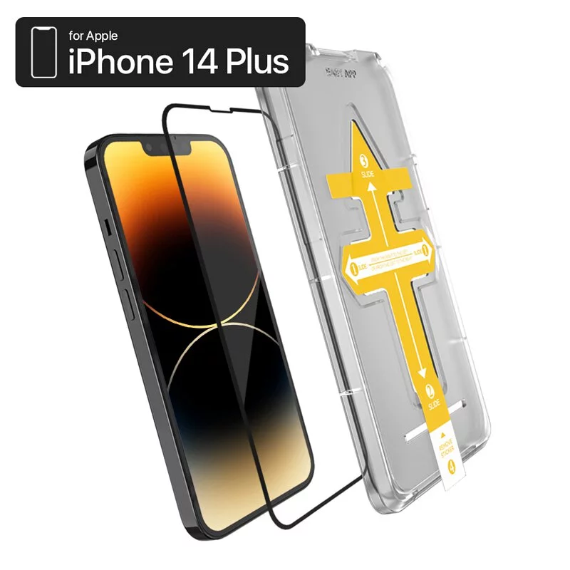 【 iPhone 14 Plus 螢幕保護貼】ZIFRIEND 零失敗薄晶貼
