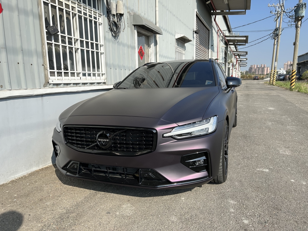 VOLVO V60 黑幻紫  | 台南車體改色