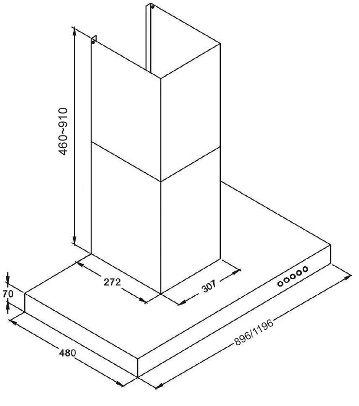 豪山 VTQ-1200-06AN 歐化T型-120CM