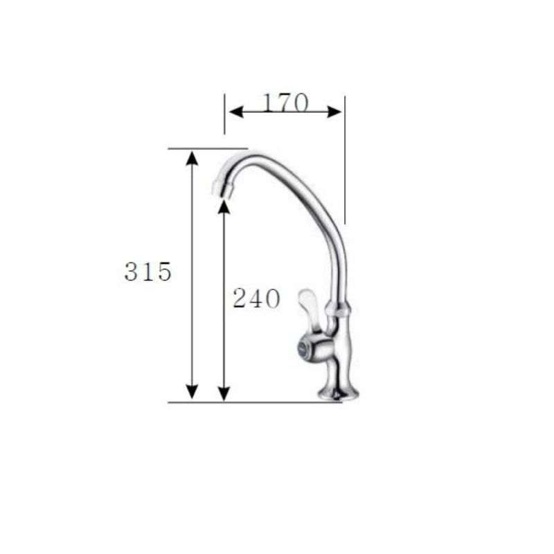 D1205廚房吧台單冷水栓