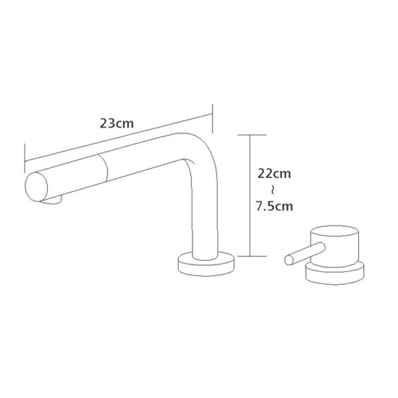 K-001二件式伸降伸縮廚房龍頭