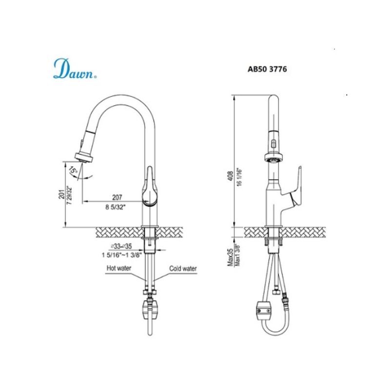 AB50-3776MB廚房伸縮龍頭