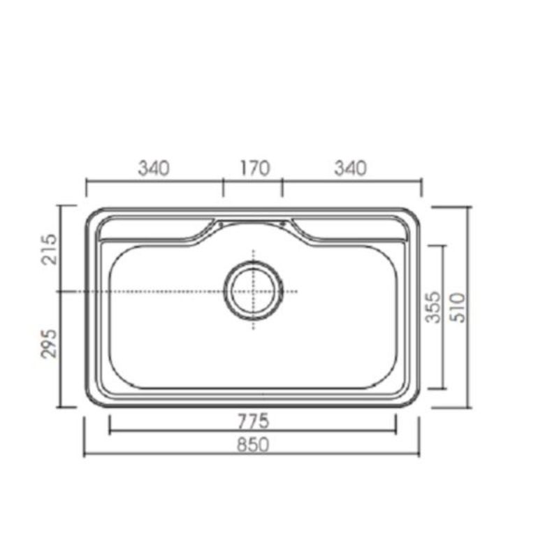 EDS-850P2不鏽鋼水槽