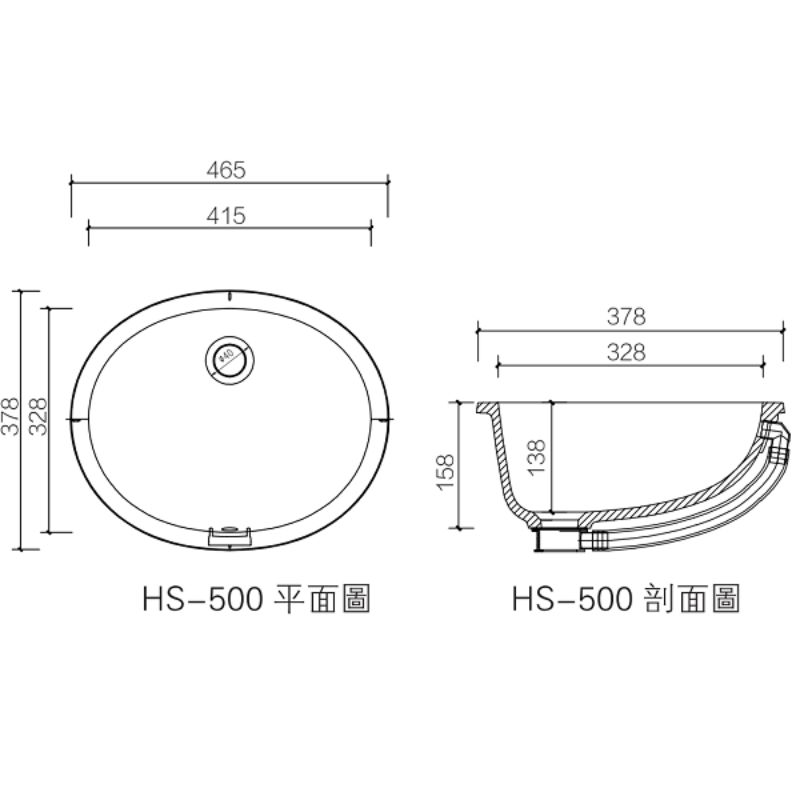 HS-500壓克力人造石水槽(五種顏色)