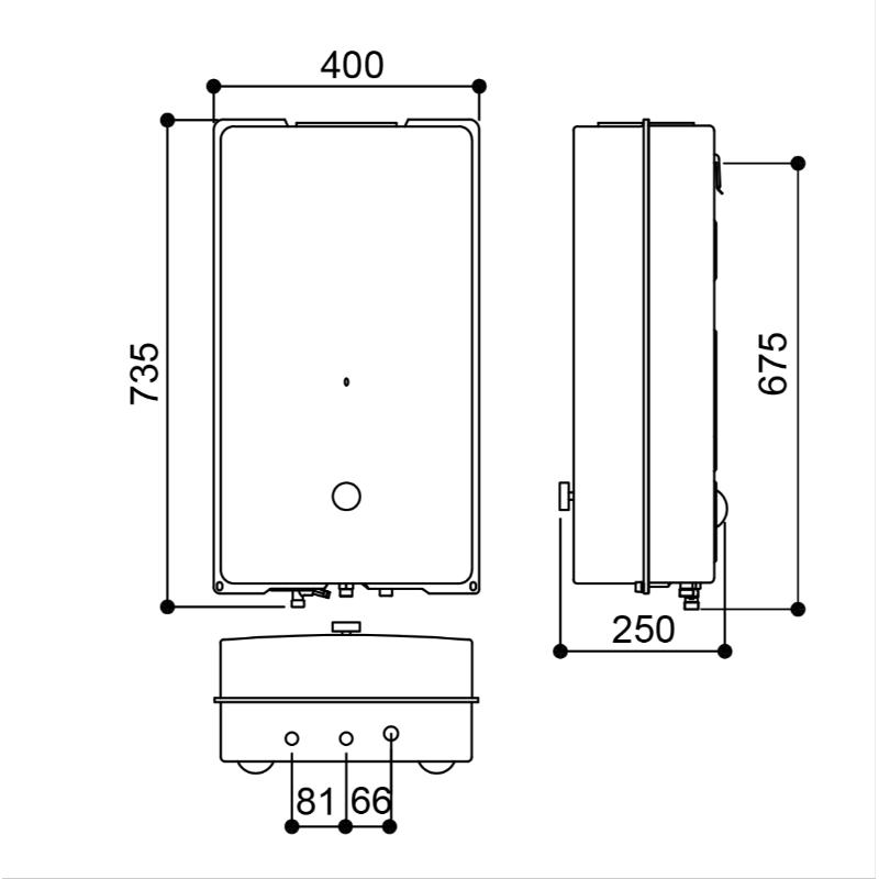 林內 RU-A1023RFN-UFB 屋外型10L自然排氣熱水器