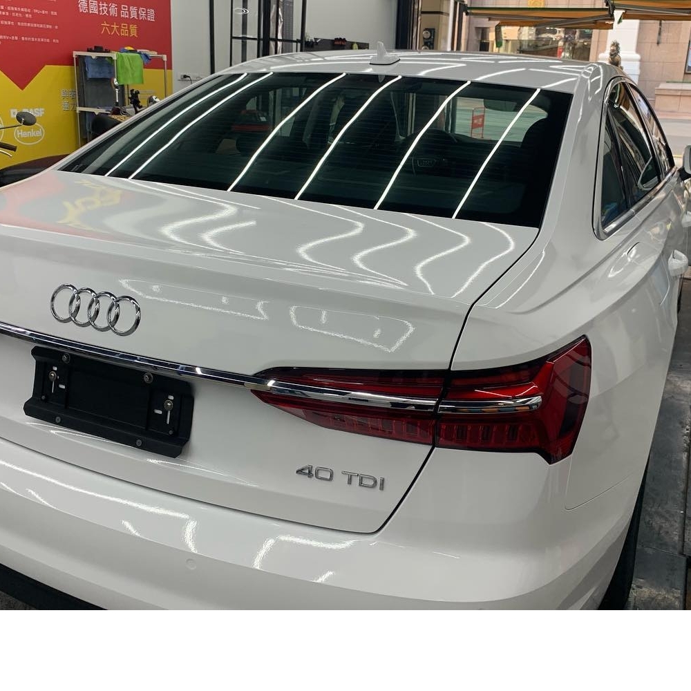 Audi A6 全車改亮白色