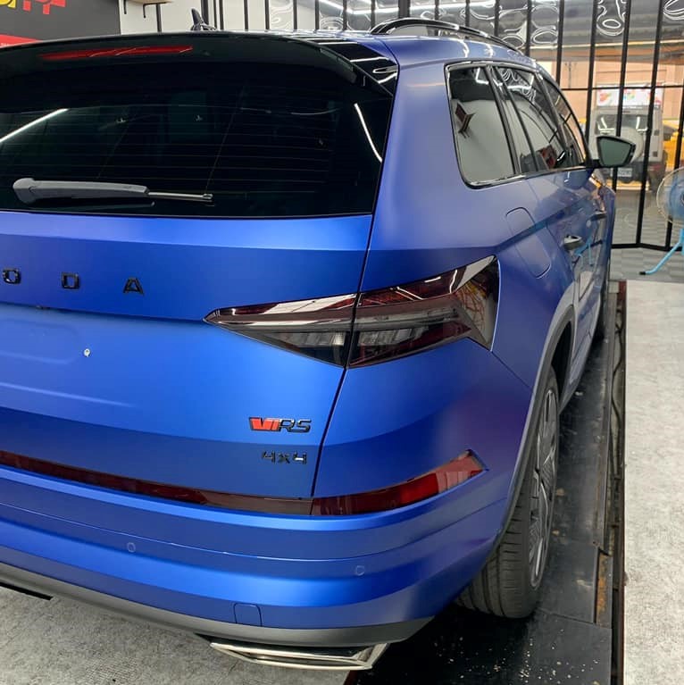 Skoda Kodiaq RS 爵士藍消光犀牛皮