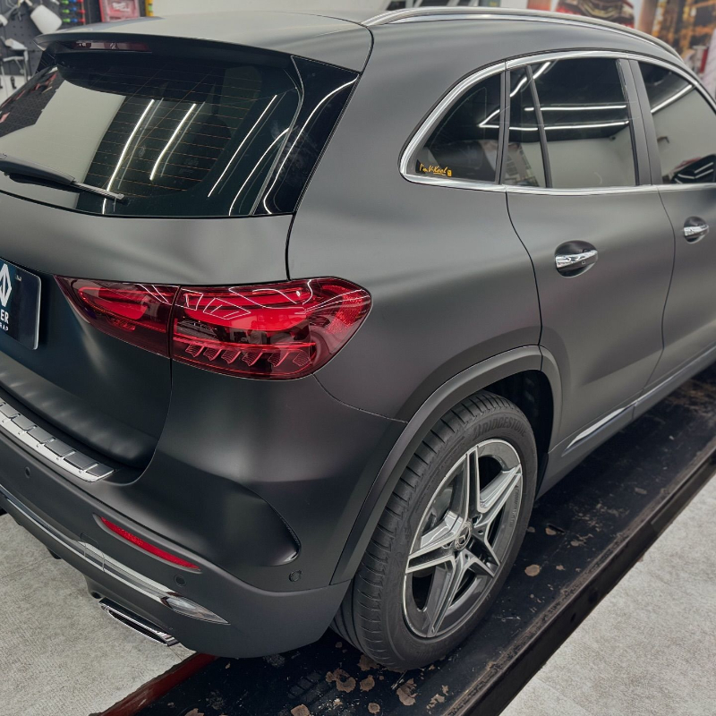 Benz GLA200 全車鈑金AX wrap細紋修復消光透明膜