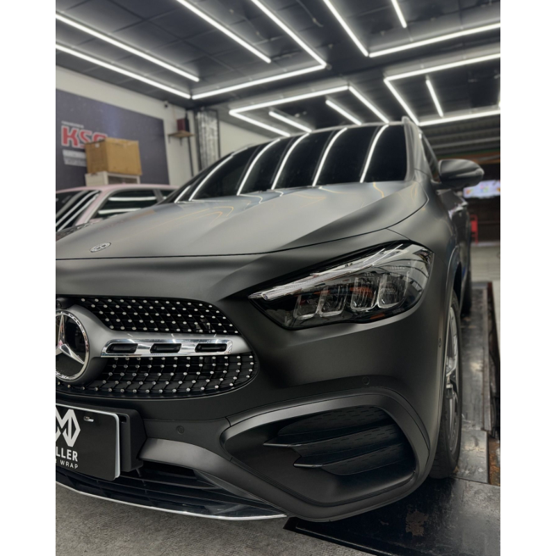 Benz GLA200 全車鈑金AX wrap細紋修復消光透明膜