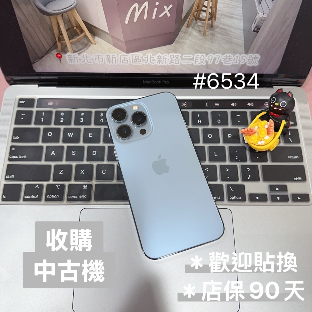 店保90天｜iPhone 13 Pro 256G 全功能正常！電池100% 藍色 6.1吋 #6534 二手iPhone