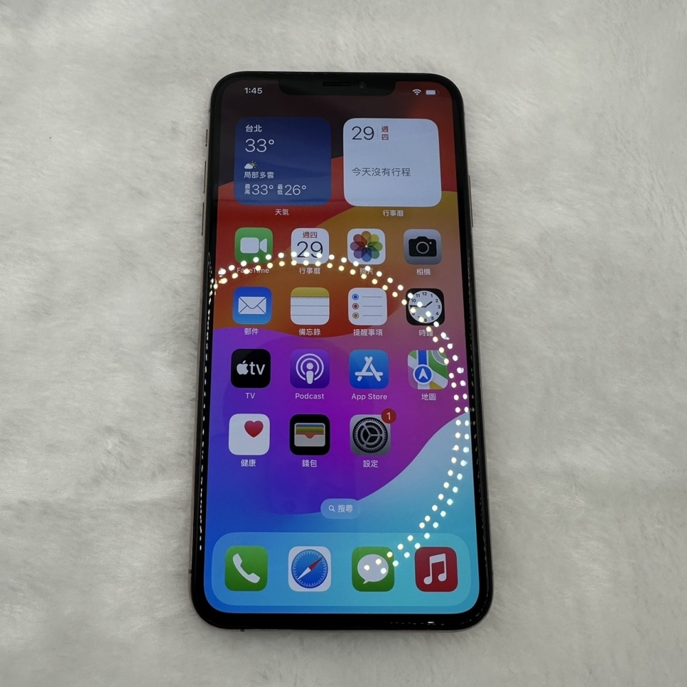 店保90天｜iPhone XSmax 64G 全功能正常！電池100% 金色 6.5吋 #A477 二手iPhone