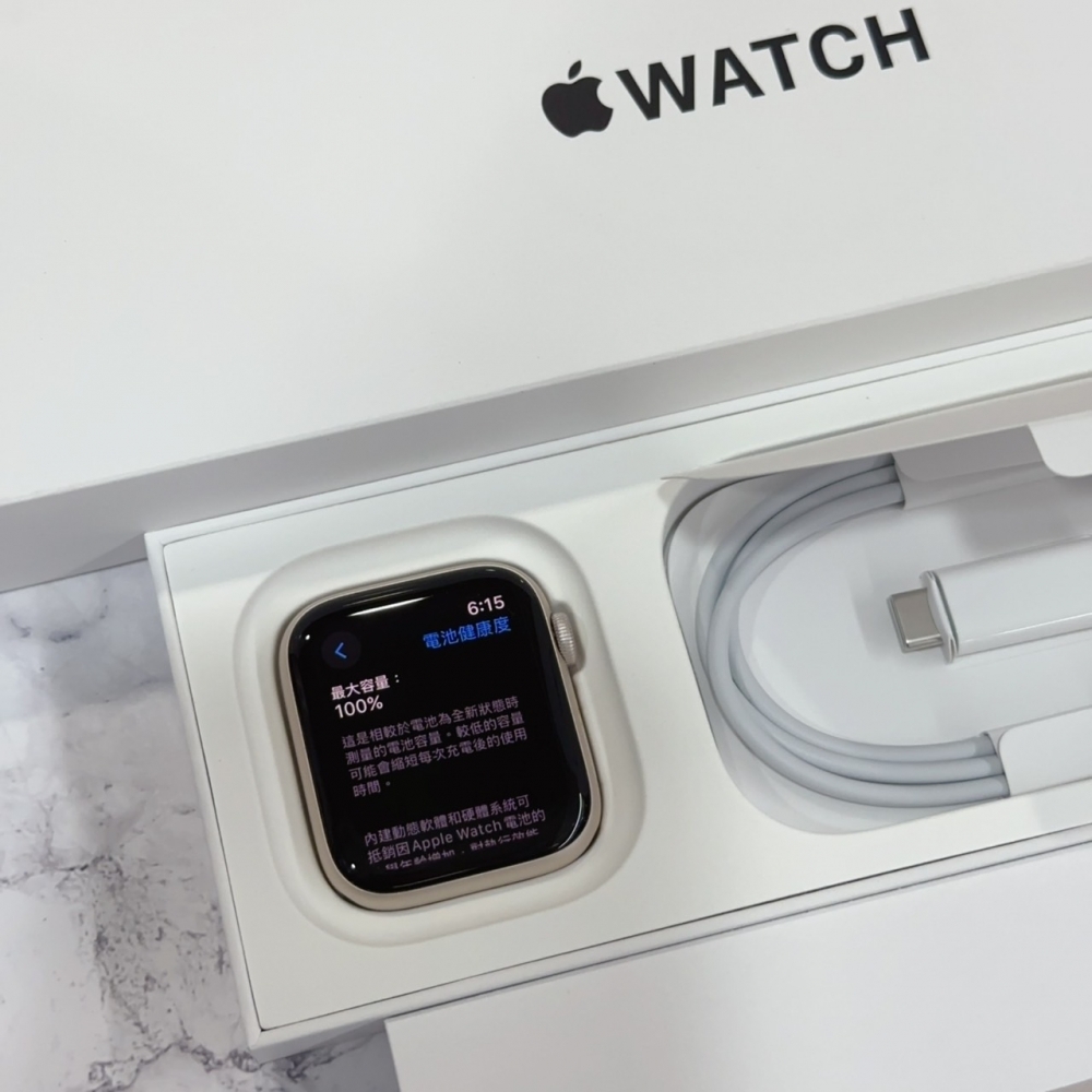 Apple Watch SE2 44mm GPS 保固2025.8.6 電池100% 星光色 A2723 #6660