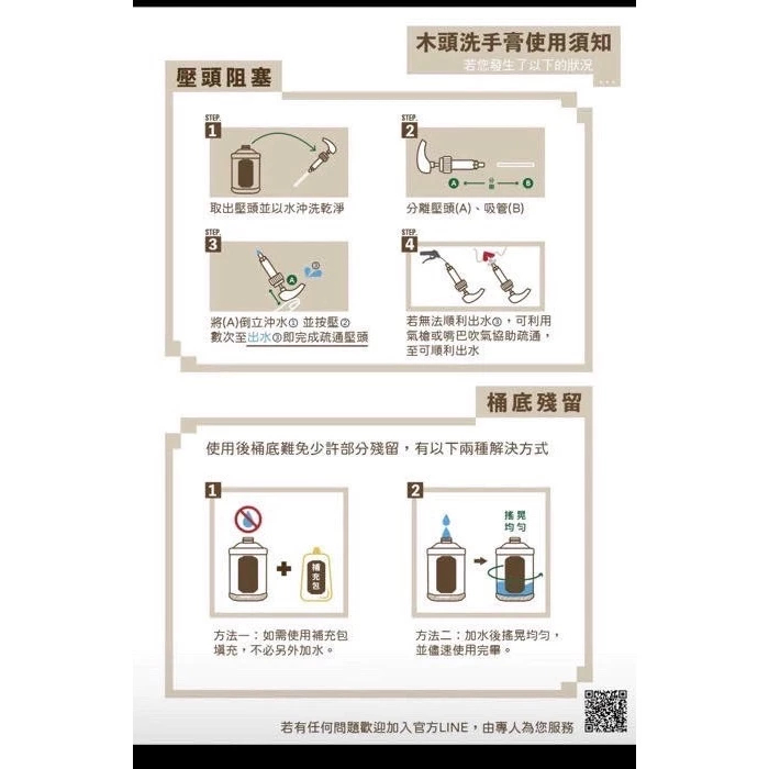 【飆破盤】木易潔 Wooden Clean 木頭洗手膏專用 壓頭吸管 彈簧設計 吸力強 膏體適用 容器壓嘴