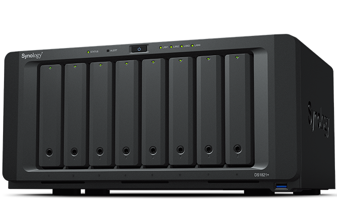 Synology DiskStation® DS1821+ 25T 10台(含)以內設定