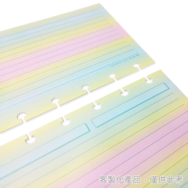 橫式筆記活頁紙_客製化橫式補充筆記活頁紙