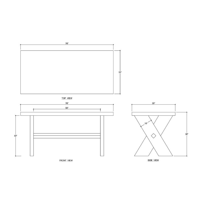 BRAMBLE Elanore Counter Table 28437 桌子/餐桌/邊櫃.玄關桌