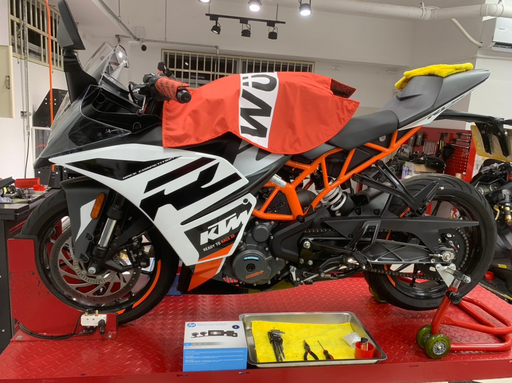 KTM RC390安裝行車記錄器