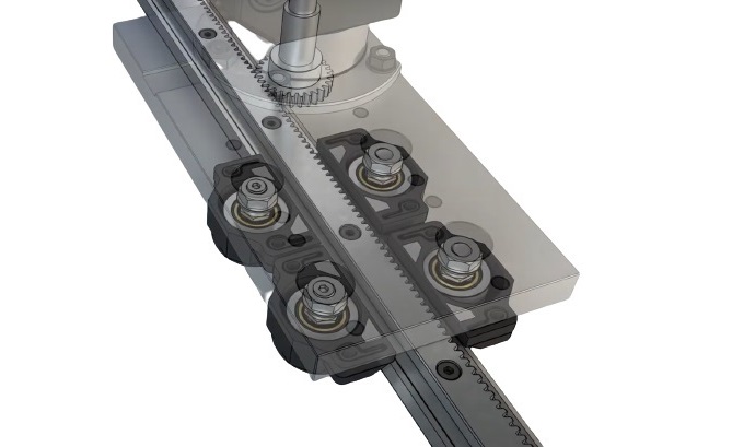 Single / Double Edge Spacer Slides+Rack application