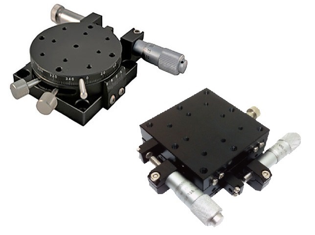 Single-axis and multi-axis manual fine-tuning slides