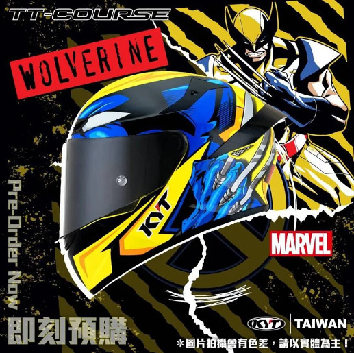 KYT TT-Course 漫威聯名 Wolverine 金鋼狼