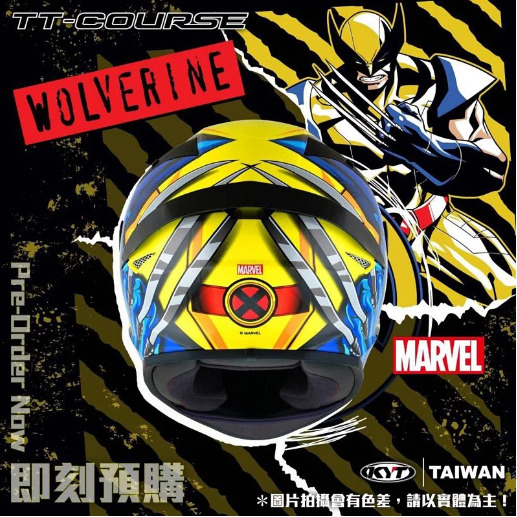 KYT TT-Course 漫威聯名 Wolverine 金鋼狼