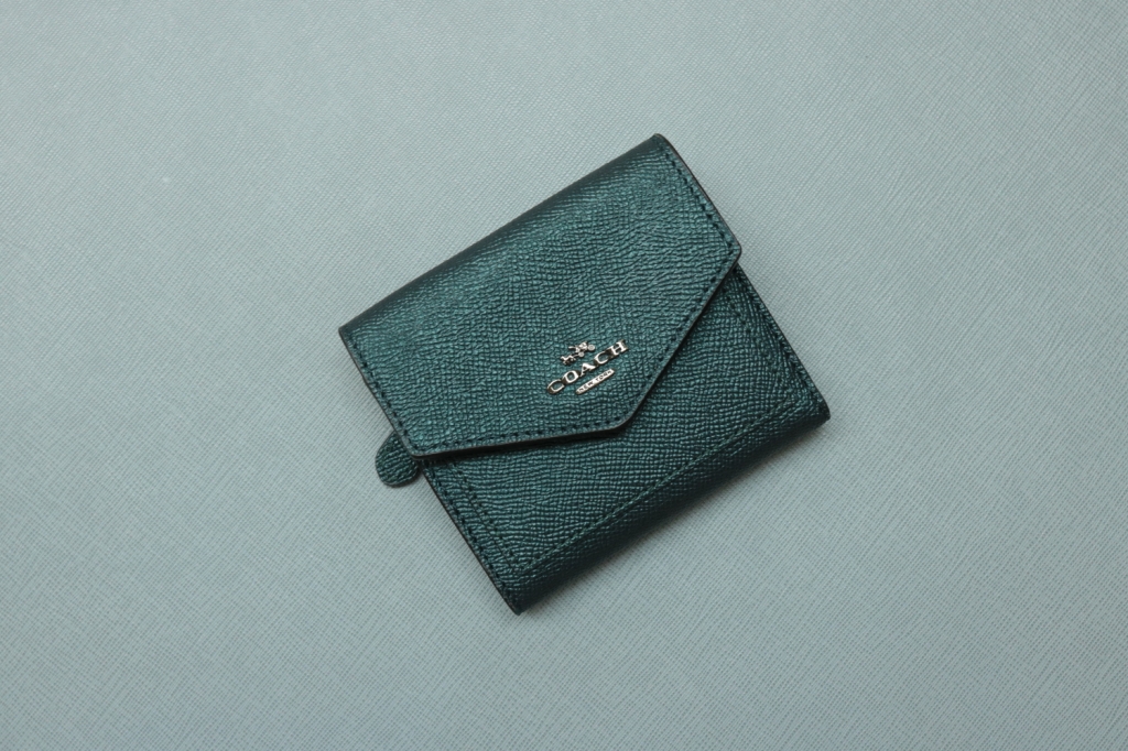 COACH Teal Small Wallet