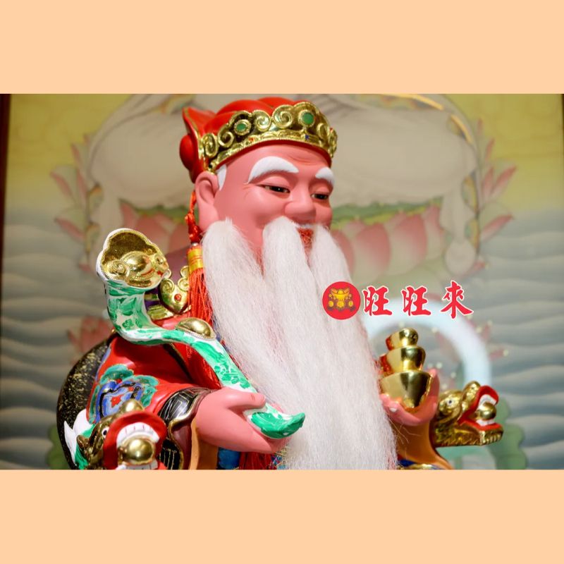 如意福德正神｜香樟｜彩繪安金