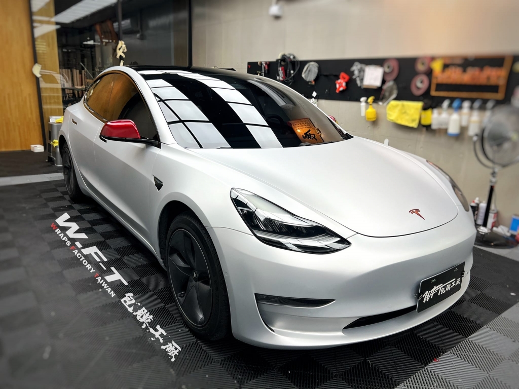 Tesla model3 KLT PET鍛面鋁水銀