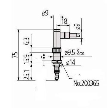 Mitutoyo LGB2 線性規(L型)