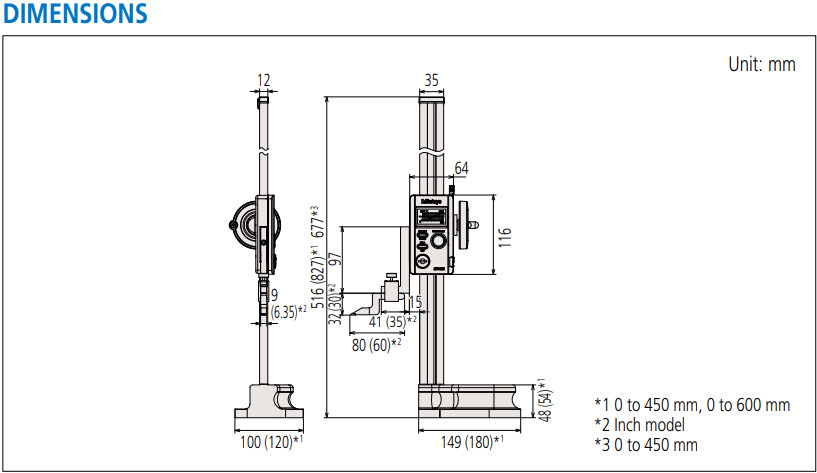 Mitutoyo 570系列 數位式高度計