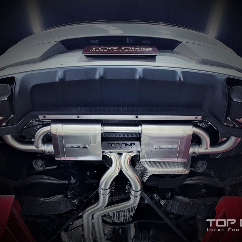 保時捷PORSCHE Cayenne Coupe/E3 TOP ONE EXHAUST 可變式雙閥門排氣系統 (對應原廠跑車排氣系統)