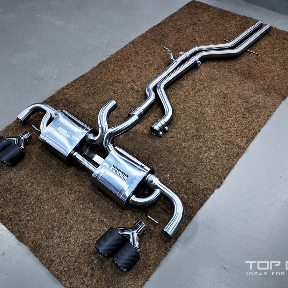 保時捷PORSCHE Cayenne Coupe/E3 TOP ONE EXHAUST 可變式雙閥門排氣系統 (對應原廠跑車排氣系統)