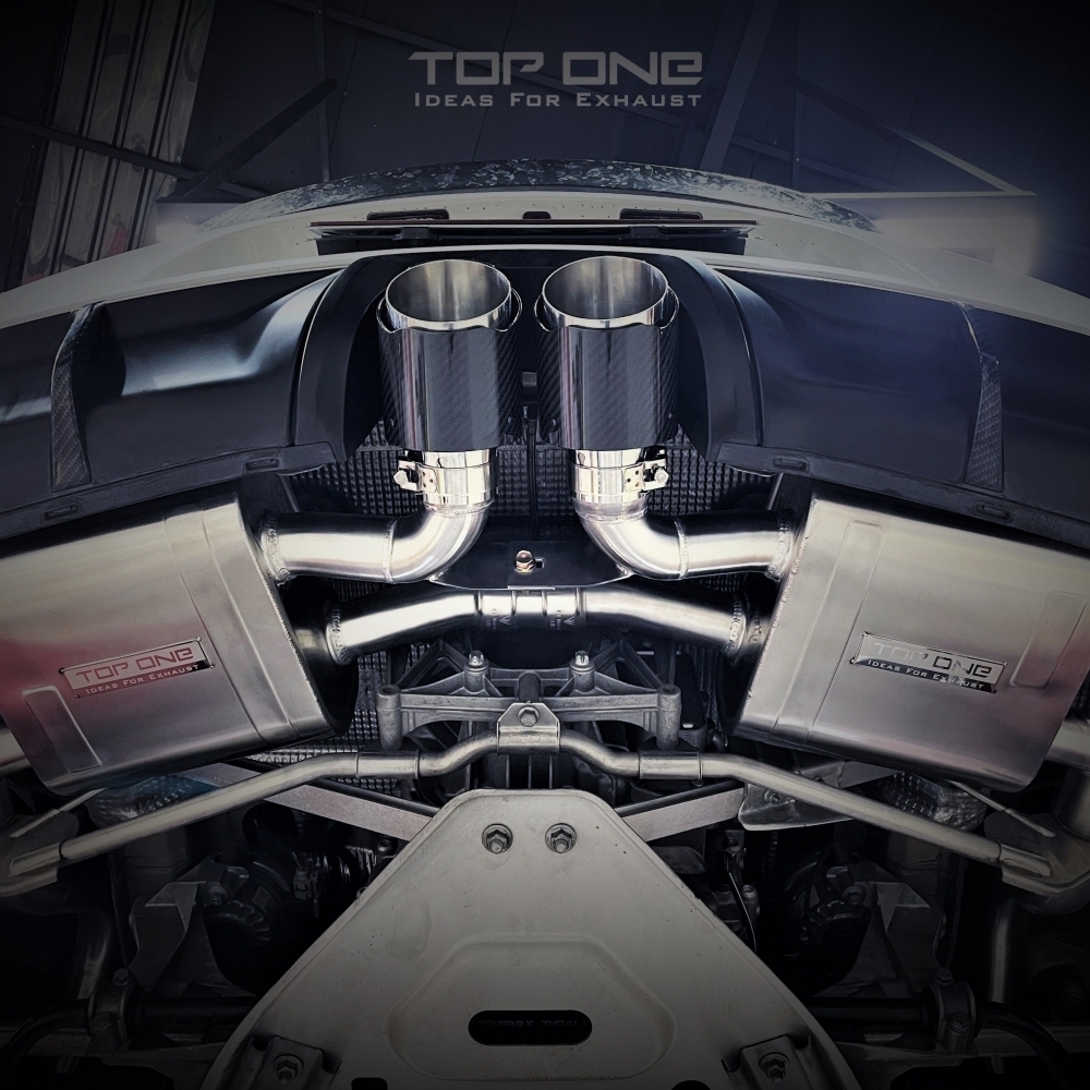 保時捷PORSCHE 981 Cayman GTS TOPONE EXHAUST 排氣系統 (對應原廠跑車排氣系統)